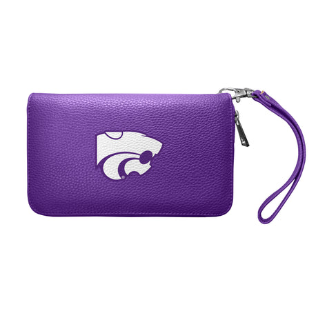 Kansas State Wildcats Zip Organizer Wallet Pebble - Purple
