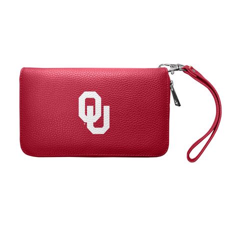 Oklahoma Sooners Zip Organizer Wallet Pebble - Dark Red