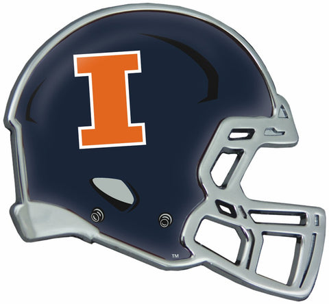 Illinois Fighting Illini Auto Emblem Helmet