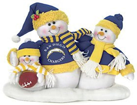 San Diego Chargers Table Top Snow Family