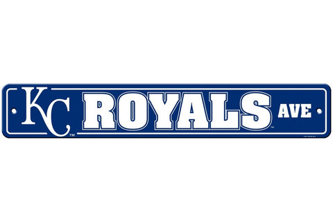 Kansas City Royals Sign 4x24 Plastic Street Style 