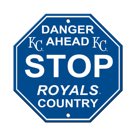 Kansas City Royals Sign 12x12 Plastic Stop Style 