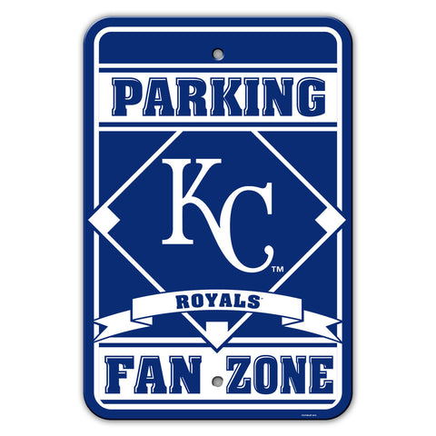 Kansas City Royals Sign 12x18 Plastic Fan Zone Parking Style 
