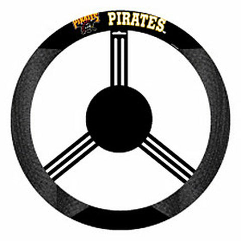Pittsburgh Pirates Steering Wheel Cover Mesh Style 