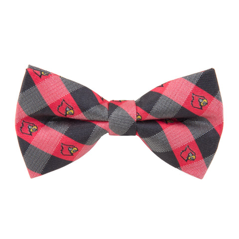  Louisville Cardinals Check Style Bow Tie