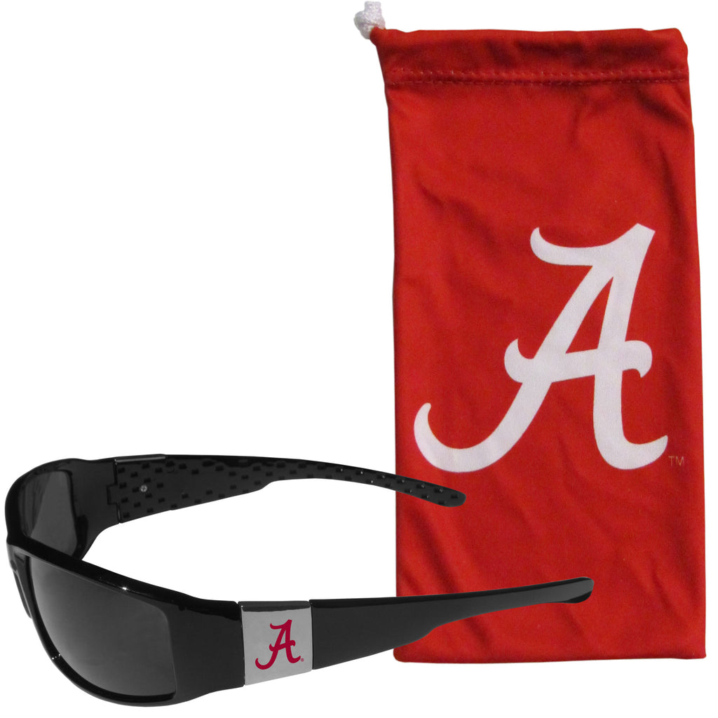 Alabama Crimson Tide   Chrome Wrap Sunglasses and Bag 