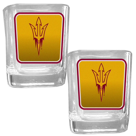 Arizona St. Sun Devils Square Glass Shot Glass - Set