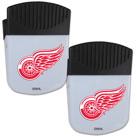 Detroit Red Wings   Chip Clip Magnet with Bottle Opener 2 pack 