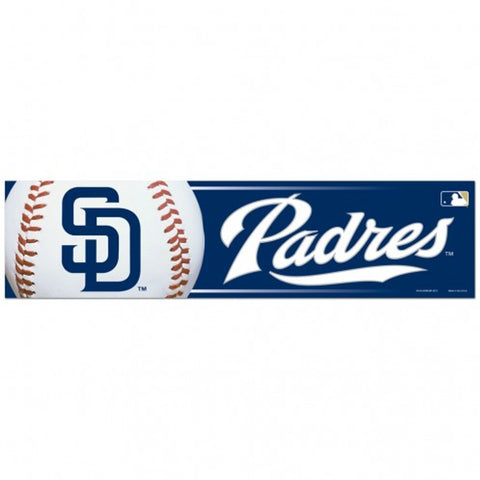 San Diego Padres Decal 3x12 Bumper Strip Style Special Order