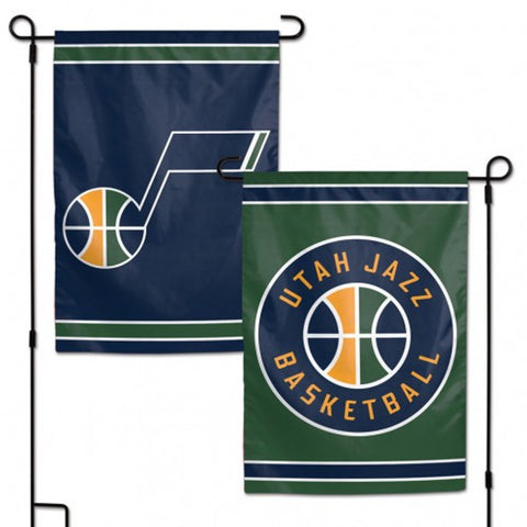 Utah Jazz Flag 12x18 Garden Style 2 Sided Special Order