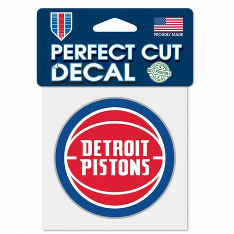 Detroit Pistons Decal 4x4 Perfect Cut