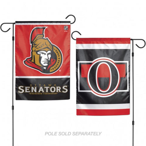 Ottawa Senators Flag 12x18 Garden Style 2 Sided Special Order