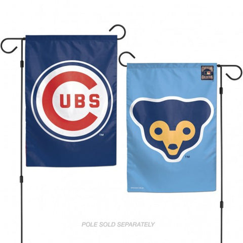 Chicago Cubs Flag 12x18 Garden Style Cooperstown Design