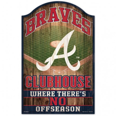 Atlanta Braves Sign 11x17 Wood Fan Cave Design Special Order