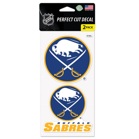 Buffalo Sabres Decal 4x4 Die Cut Set of 2 Special Order