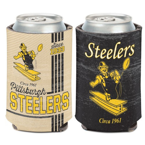 Pittsburgh Steelers Can Cooler Vintage Design Special Order