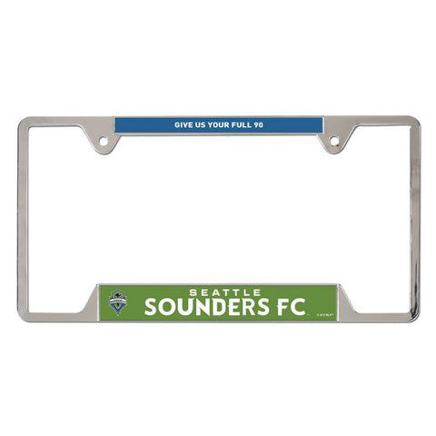 Seattle Sounders FC License Plate Frame Metal Special Order