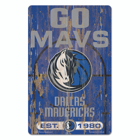 Dallas Mavericks Â Sign 11x17 Wood Slogan Design