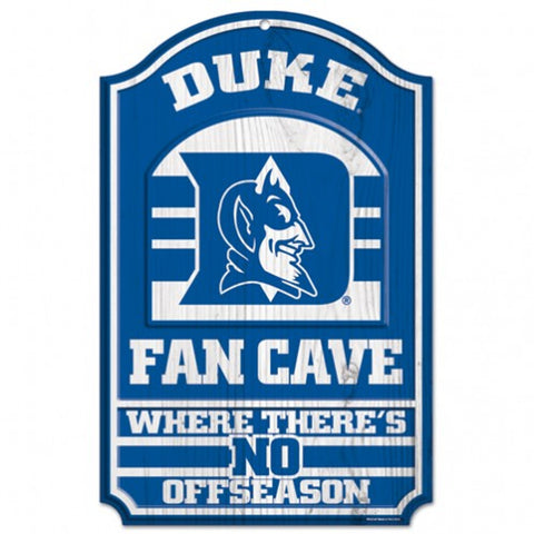 Duke Blue Devils Wood Sign 11"x17" Fan Cave Design