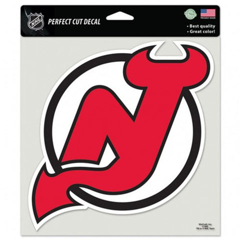New Jersey Devils Decal 8x8 Perfect Cut Color Special Order
