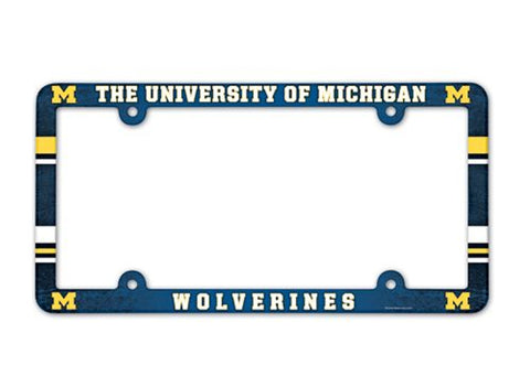 Michigan Wolverines License Plate Frame Full Color