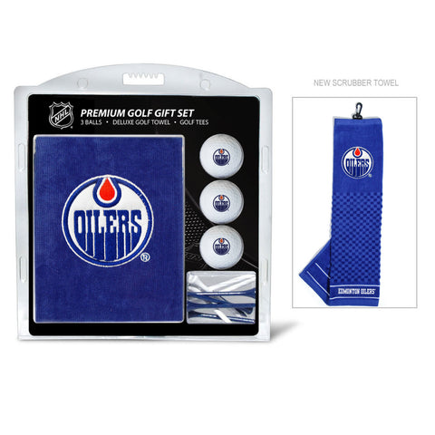 Edmonton Oilers Golf Gift Set with Embroidered Towel Special Order
