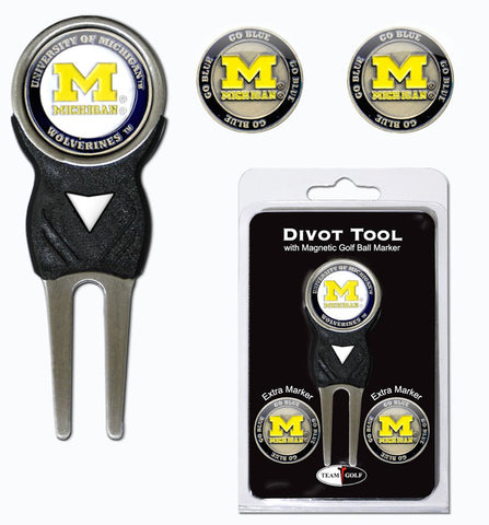 Michigan Wolverines Golf Divot Tool with 3 Markers Special Order