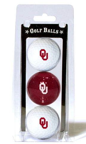 Oklahoma Sooners 3 Pack of Golf Balls Special Order