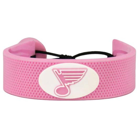 St. Louis Blues Bracelet Pink Hockey 