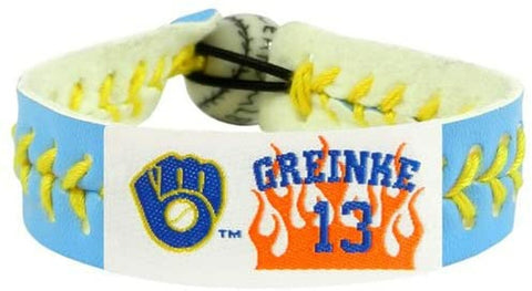 Milwaukee Brewers Bracelet Team Color Baseball Zack Greinke 