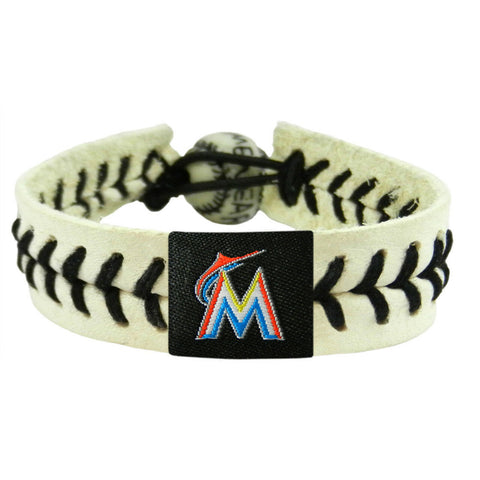 Miami Marlins Bracelet Genuine Baseball 
