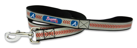 Atlanta Braves Pet Leash Reflective Baseball Size Large 