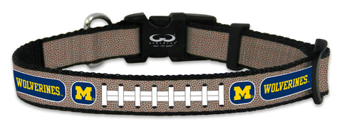 Michigan Wolverines Pet Collar Reflective Football Size Toy 