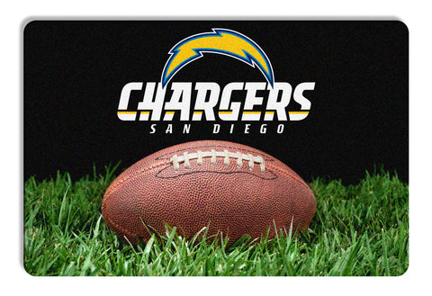 San Diego Chargers Pet Bowl Mat Classic Football Size Large 