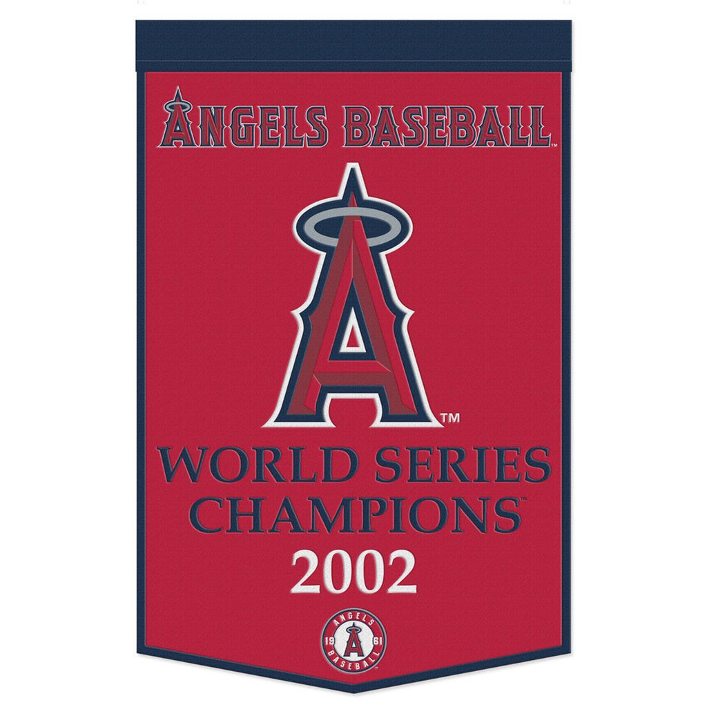 Los Angeles Angels Banner Wool 24x38 Dynasty Champ Design Special Order