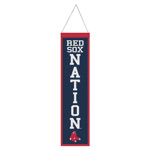 Boston Red Sox Banner Wool 8x32 Heritage Slogan Design Special Order