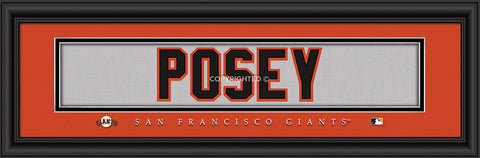 San Francisco Giants ???Buster Posey Print Signature 8"x24"