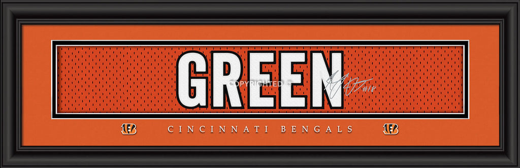 Cincinnati Bengals A.J. Green Print Signature 8"x24"