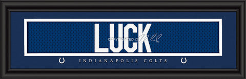 Indianapolis Colts Andrew Luck Print Signature 8"x24"