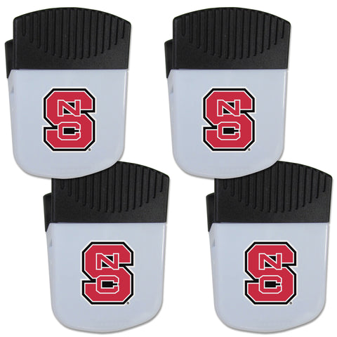 North Carolina State Wolfpack   Chip Clip Magnet with Bottle Opener 4 pack 