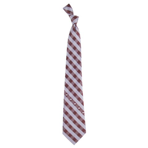  Mississippi State Bulldogs Check Style Neck Tie
