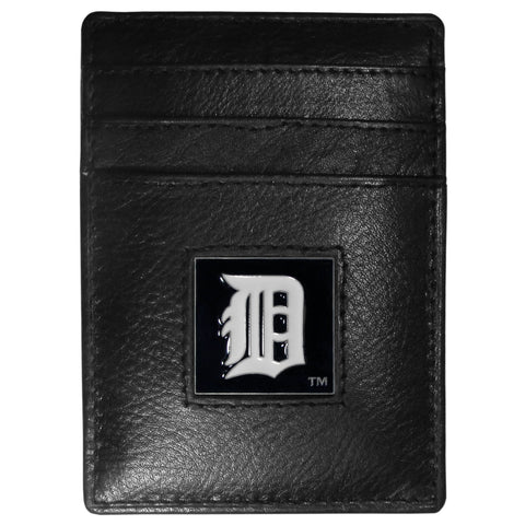 Detroit Tigers Wallet Leather Money Clip Card Holder 