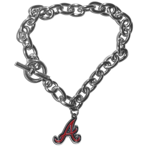 Atlanta Braves Bracelet Chain Link Style 