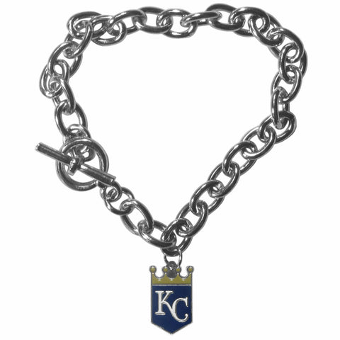 Kansas City Royals Bracelet Chain Link Style 