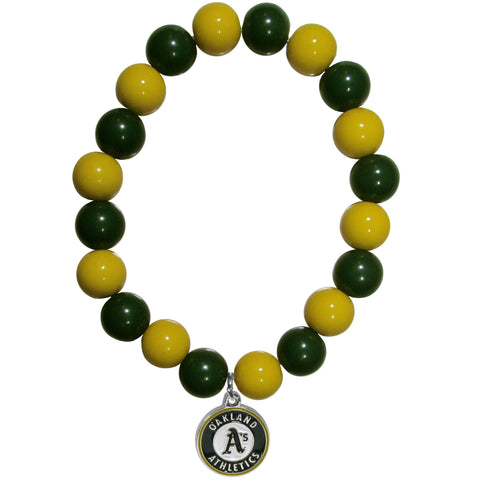 Oakland Athletics Bracelet Bead Style 