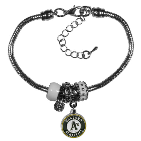 Oakland Athletics Bracelet Euro Bead Style 