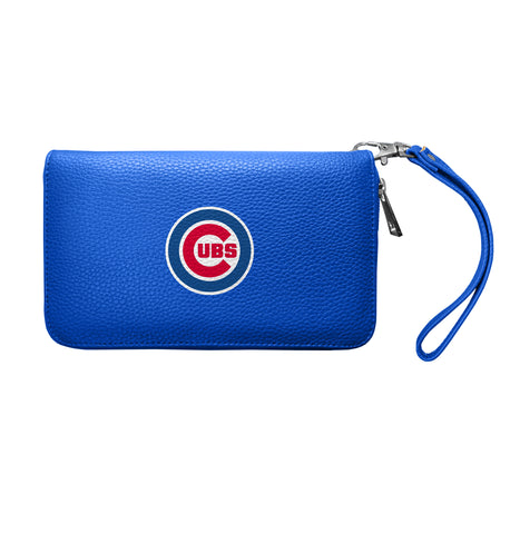 Chicago Cubs Zip Organizer Wallet Pebble - Royal