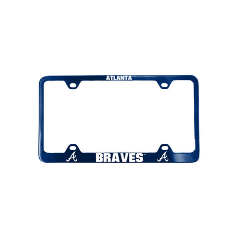 Atlanta Braves Altanta License Plate Frame Laser Cut Blue