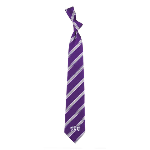  TCU Horned Frogs Woven Poly Neck Tie