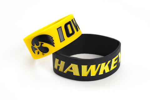 Iowa Hawkeyes Bracelets 2 Pack Wide Special Order